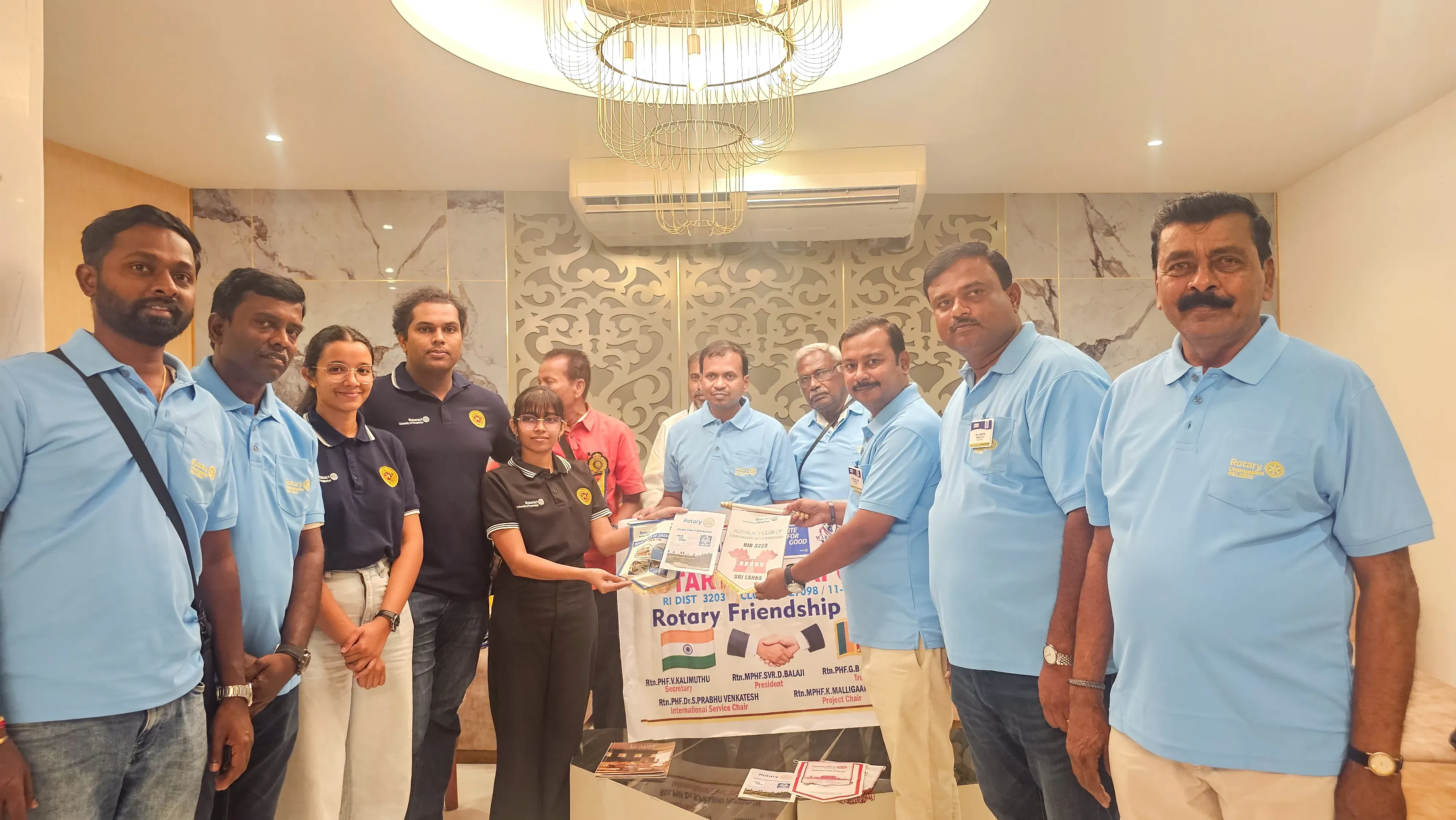 FLAG EXCHANGE WITH ROTARY CLUB OF DHARMAPAURAM Gallery 4
